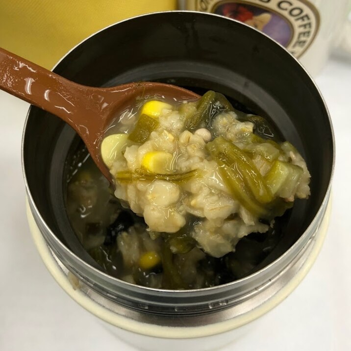 冷凍野菜の鮭雑炊スープオートミール約185kcal